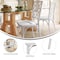 Flash Furniture Brooklyn Commercial Grade White Solid Wood Stackable Dining Chair with Intricate Back Detail ZH-8100-5-WHT-GG - alternate 3